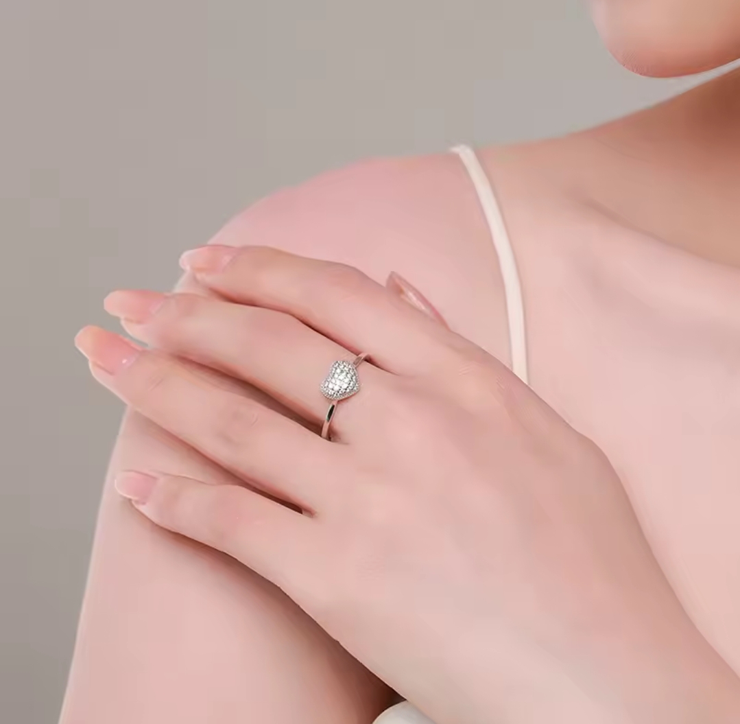 Сребърен комплект с цирконий "Bijou d’Amour" - Image 2