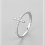 Сребърен пръстен с цирконий "Cruxia"