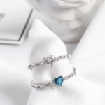 Сребърен пръстен с цирконий "Heartlight"