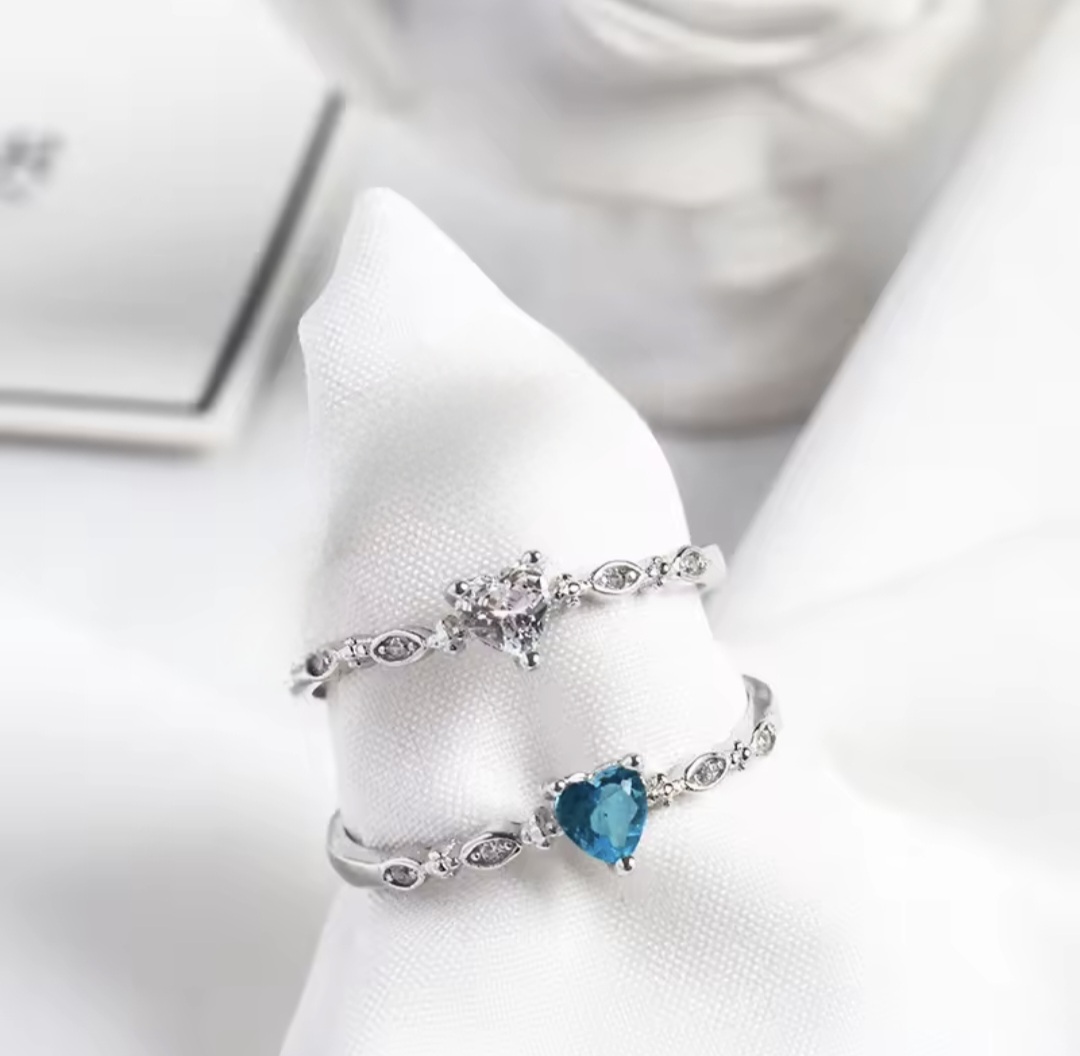 Сребърен пръстен с цирконий "Heartlight"