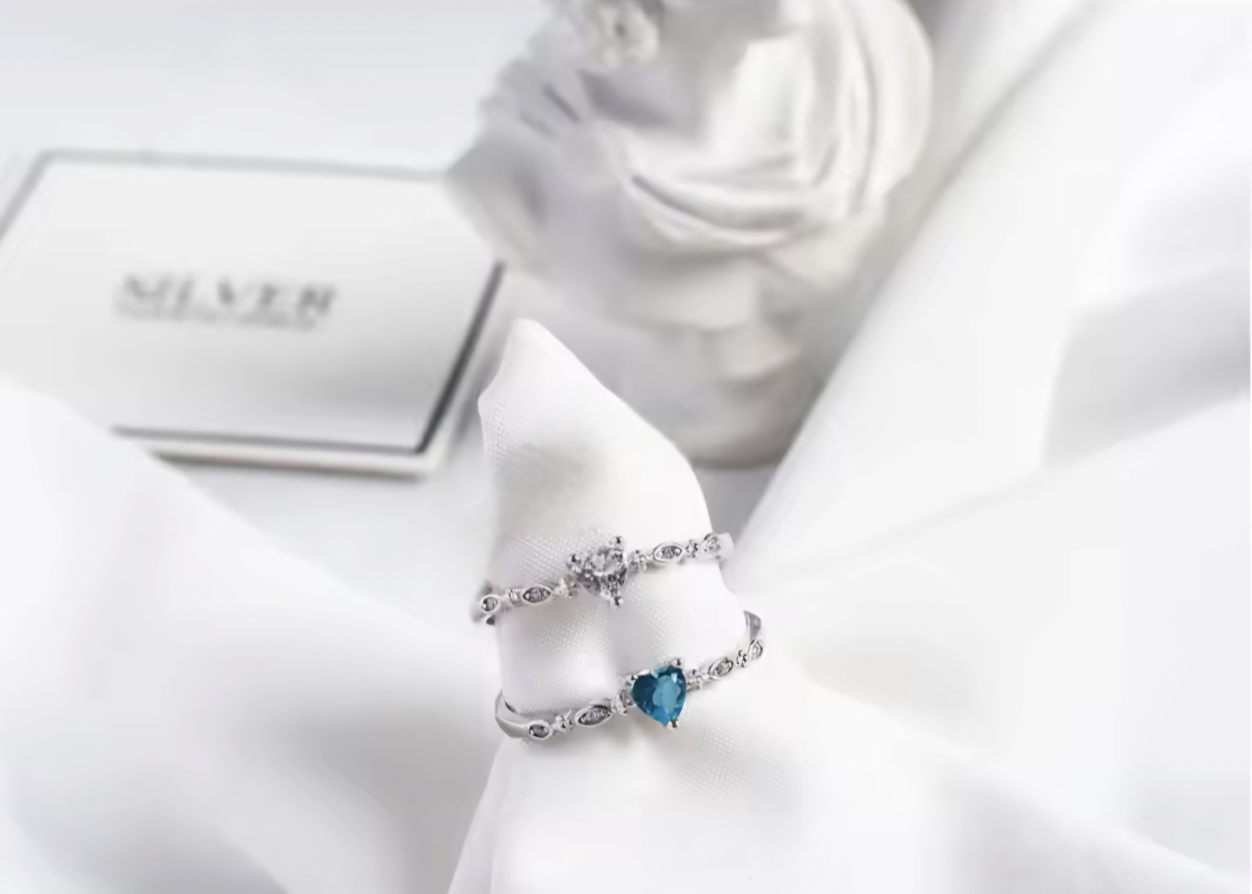 Сребърен пръстен с цирконий "Heartlight" - Image 5