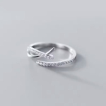 Сребърен пръстен с цирконий "Liaison"