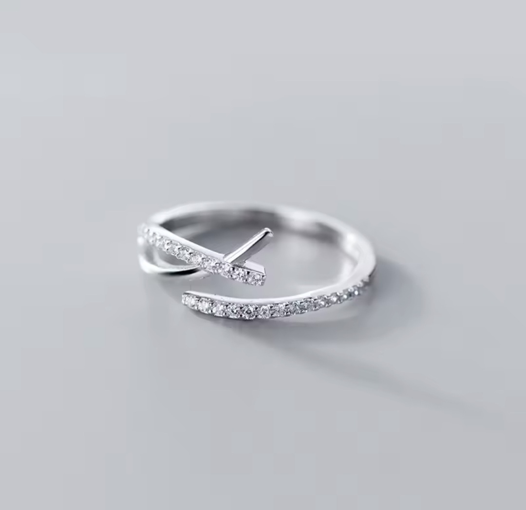 Сребърен пръстен с цирконий "Liaison"