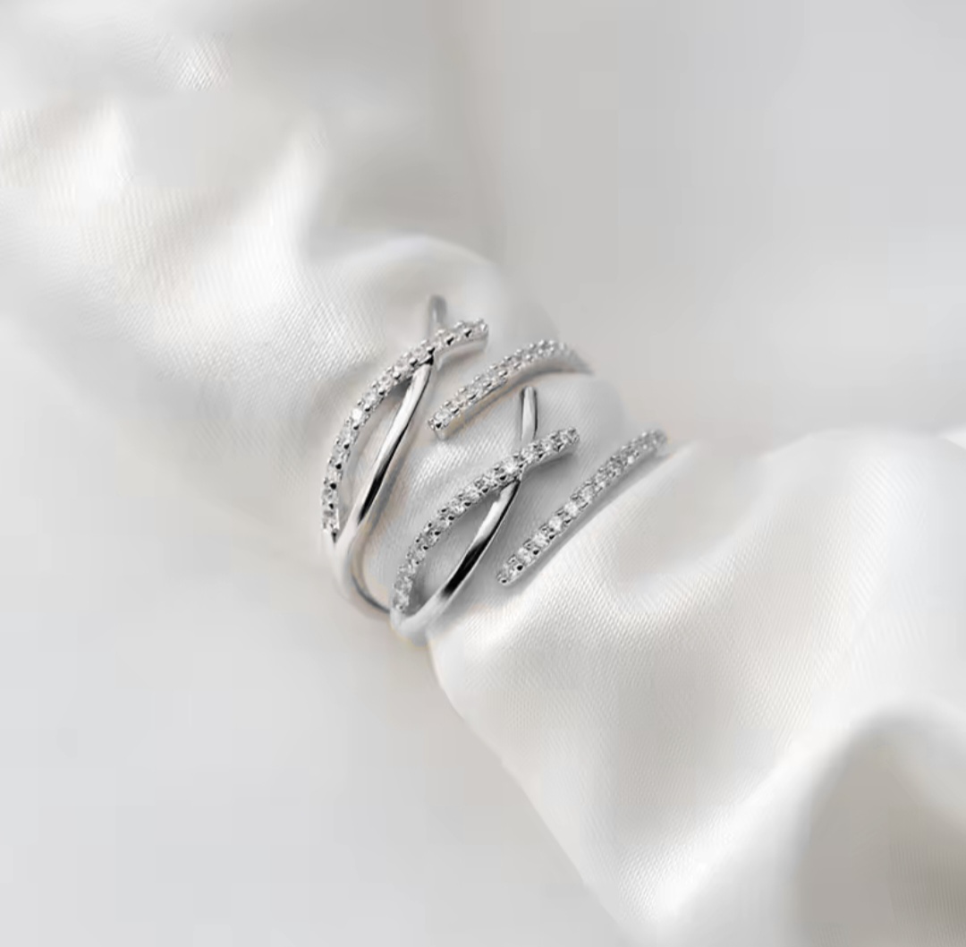 Сребърен пръстен с цирконий "Liaison" - Image 6