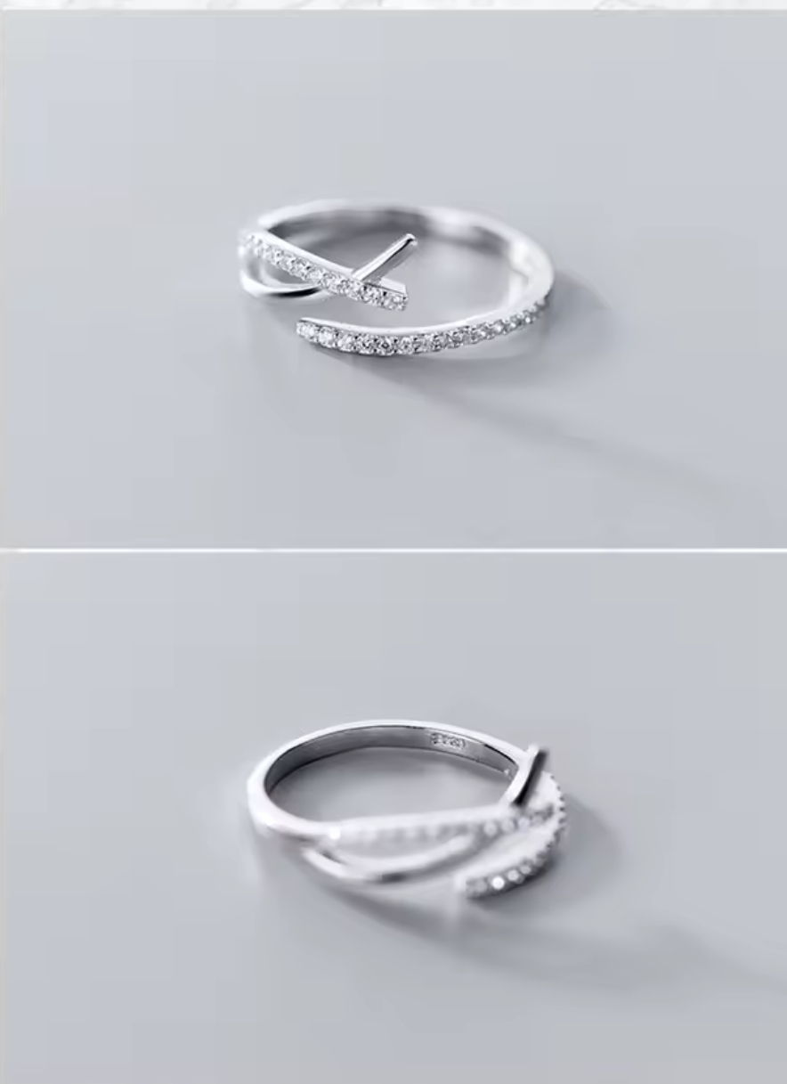 Сребърен пръстен с цирконий "Liaison" - Image 4