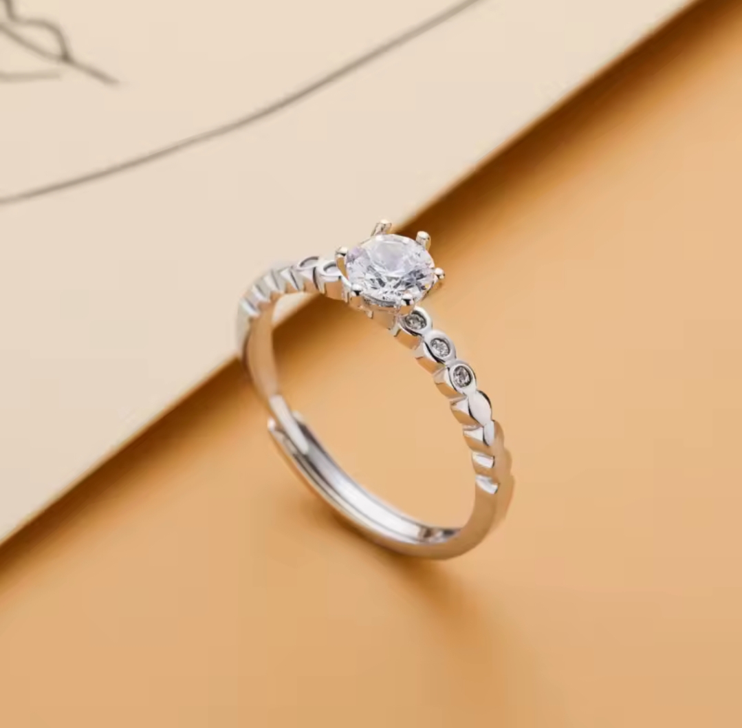 Сребърен пръстен с цирконий "Luna Spark" - Image 5