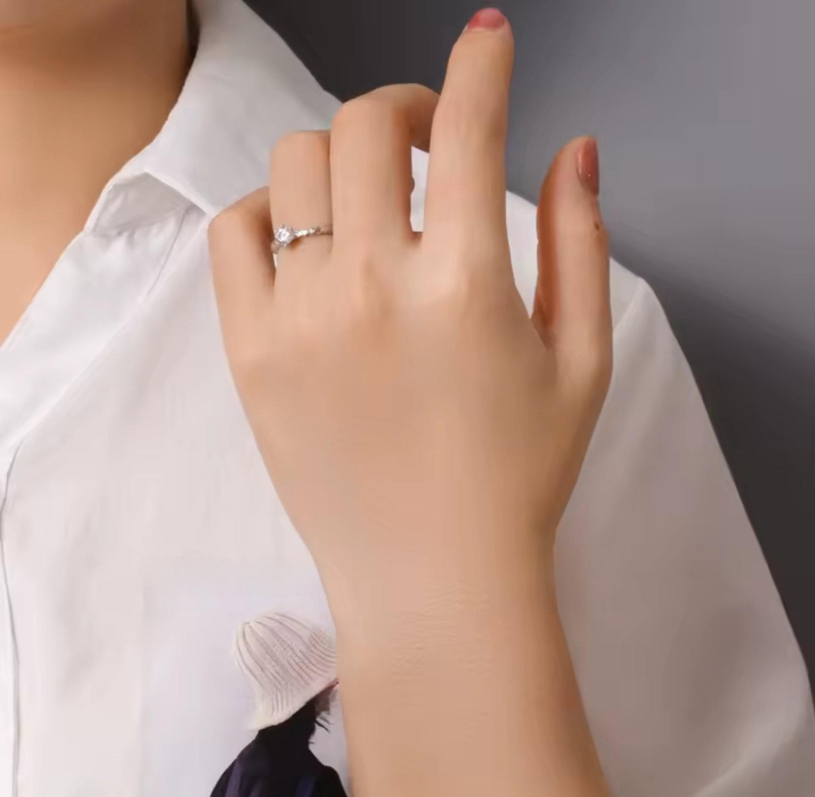 Сребърен пръстен с цирконий "Luna Spark" - Image 3