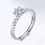 Сребърен пръстен с цирконий "Luna Spark"