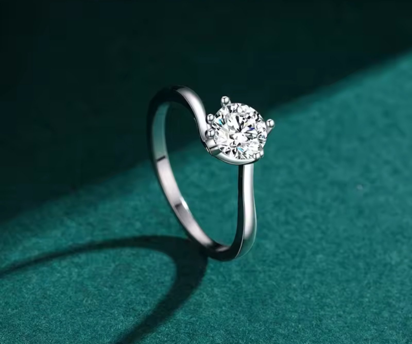 Сребърен пръстен с цирконий "Luz de mi corazón" - Image 4