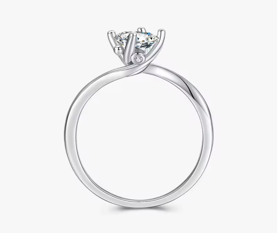 Сребърен пръстен с цирконий "Luz de mi corazón" - Image 5