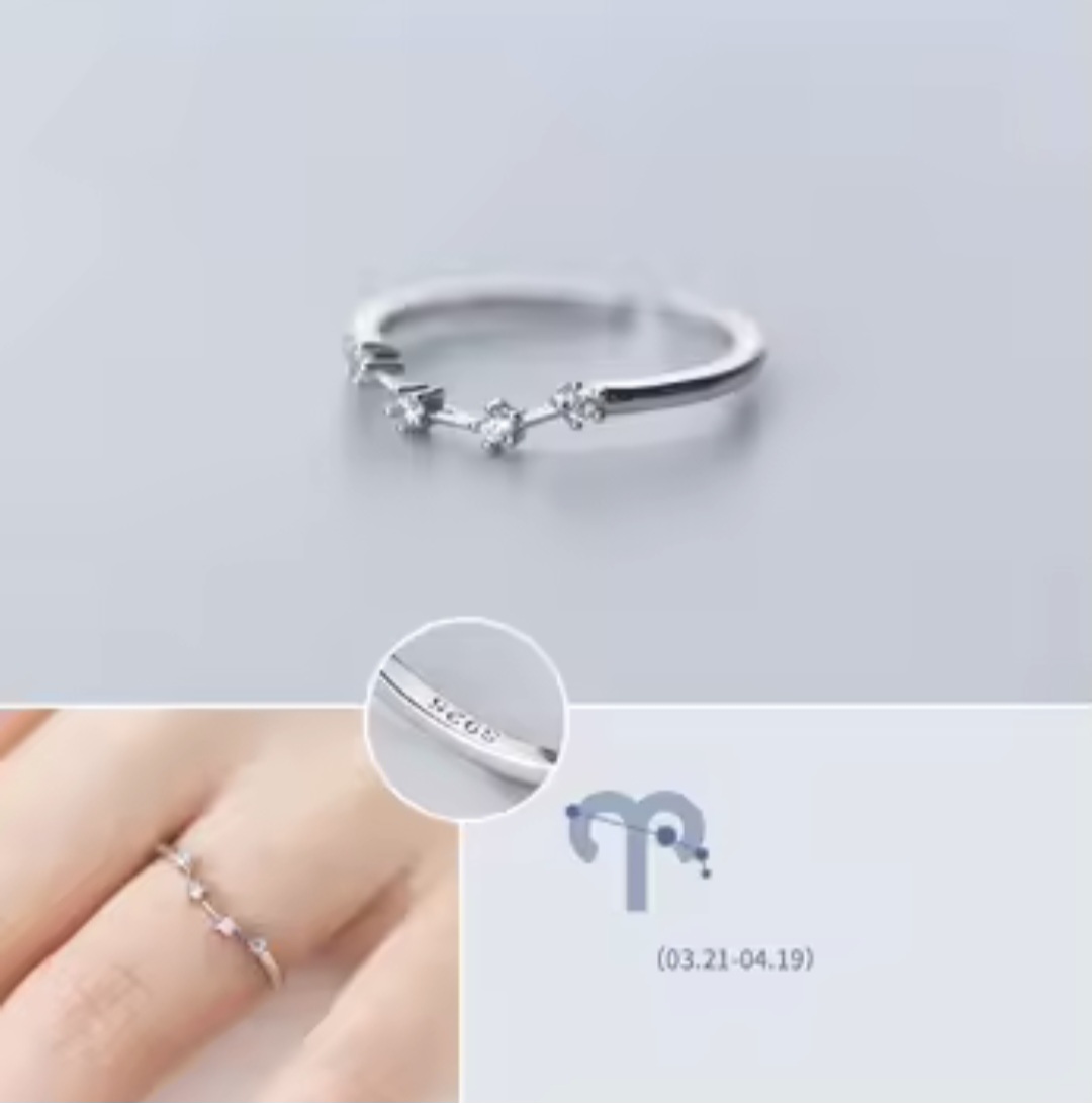 Сребърен пръстен с цирконий "Aries" - Image 2