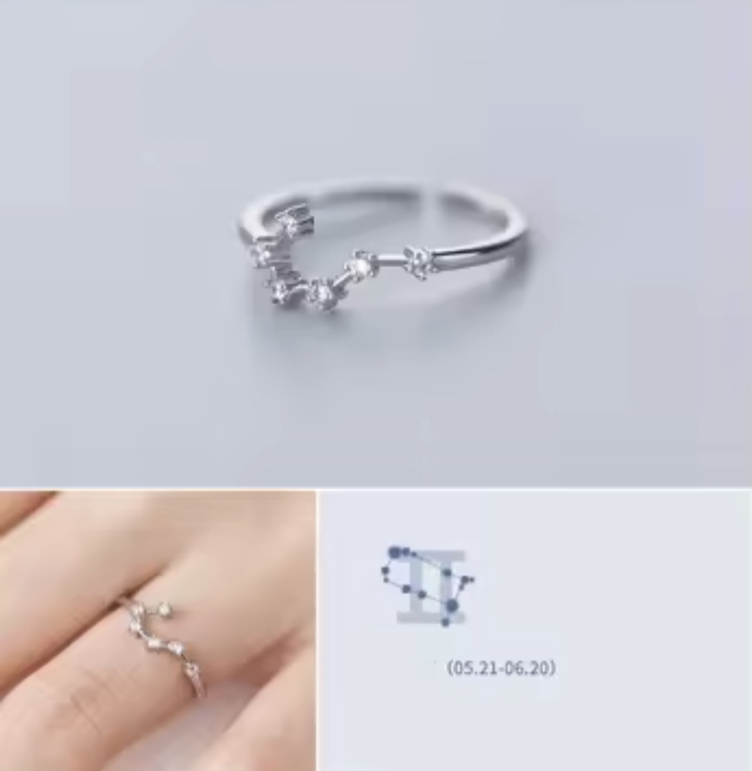 Сребърен пръстен с цирконий "Gemini" - Image 2