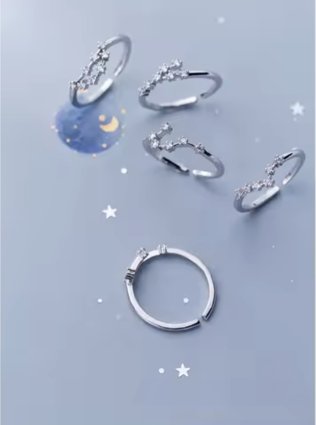 Сребърен пръстен с цирконий "Libra" - Image 7