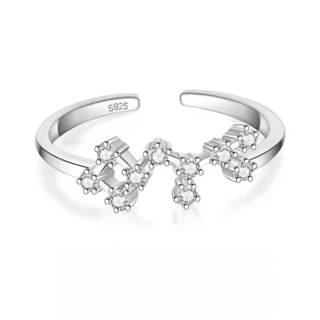 Сребърен пръстен с цирконий "Sagittarius"