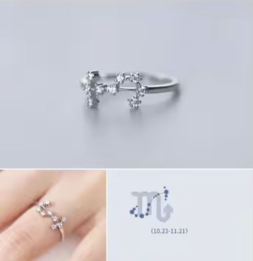 Сребърен пръстен с цирконий "Scorpio" - Image 2