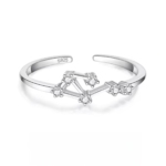 Сребърен пръстен с цирконий "Libra"