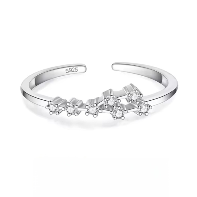 Сребърен пръстен с цирконий "Leo"