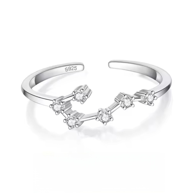 Сребърен пръстен с цирконий "Gemini"