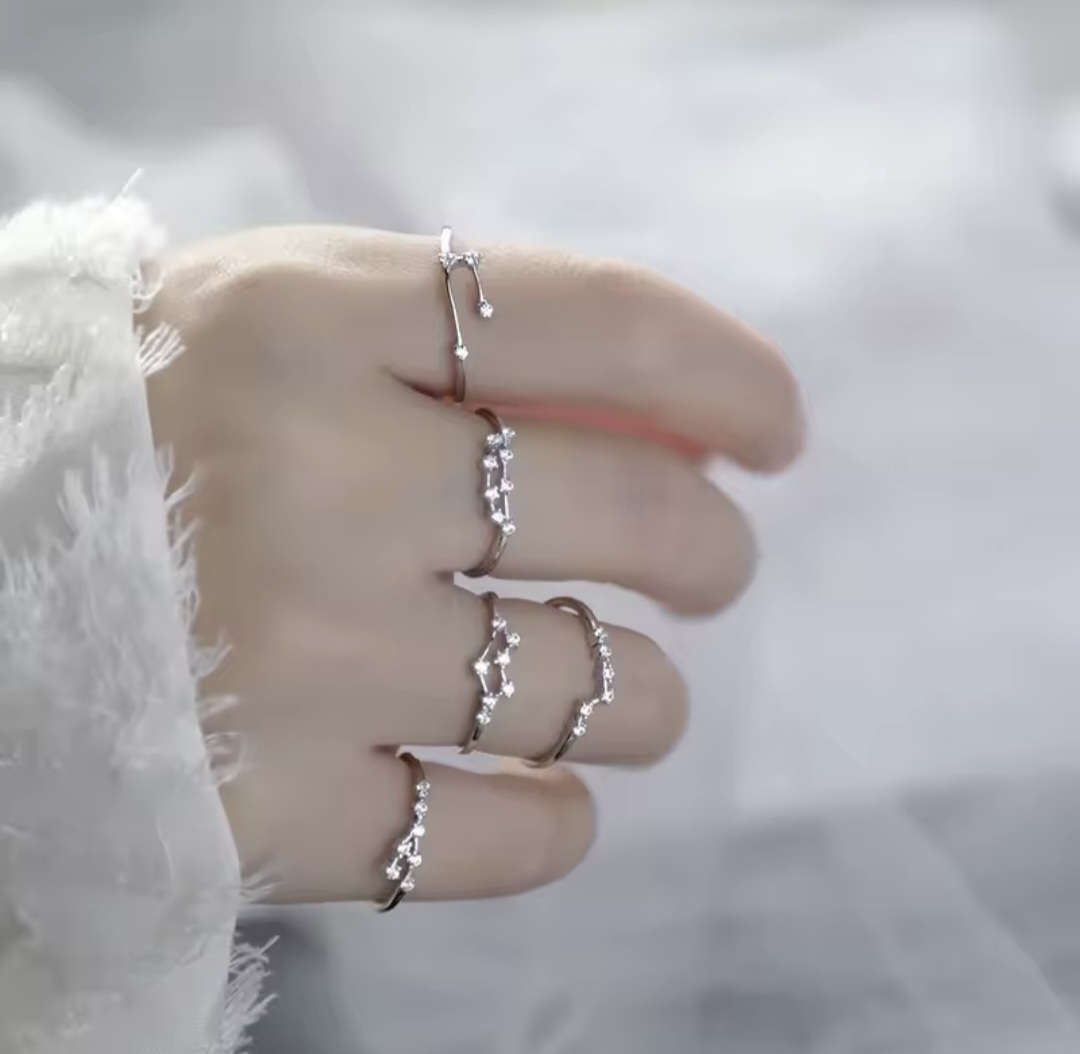 Сребърен пръстен с цирконий "Libra" - Image 5