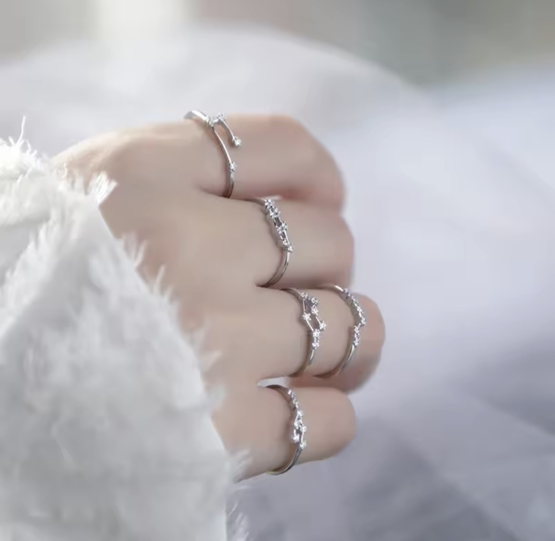 Сребърен пръстен с цирконий "Libra" - Image 6