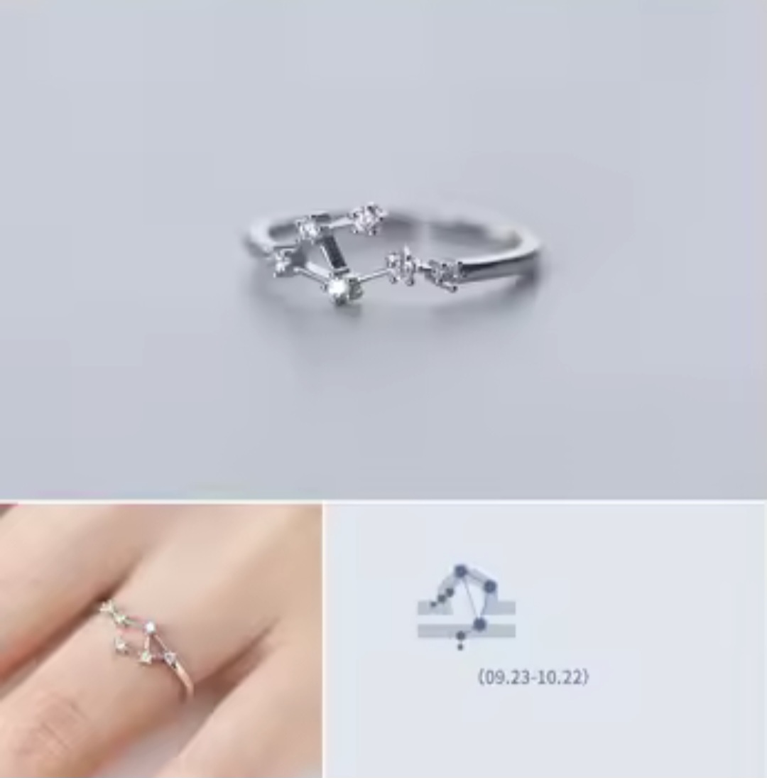 Сребърен пръстен с цирконий "Libra" - Image 2