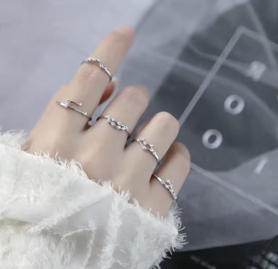 Сребърен пръстен с цирконий "Libra" - Image 3