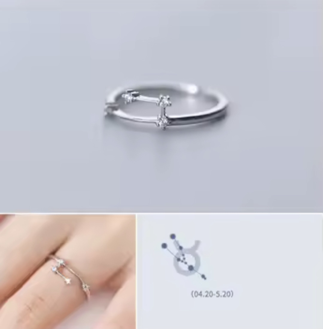 Сребърен пръстен с цирконий "Taurus" - Image 2