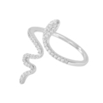 Сребърен пръстен с цирконий "Serpentis"