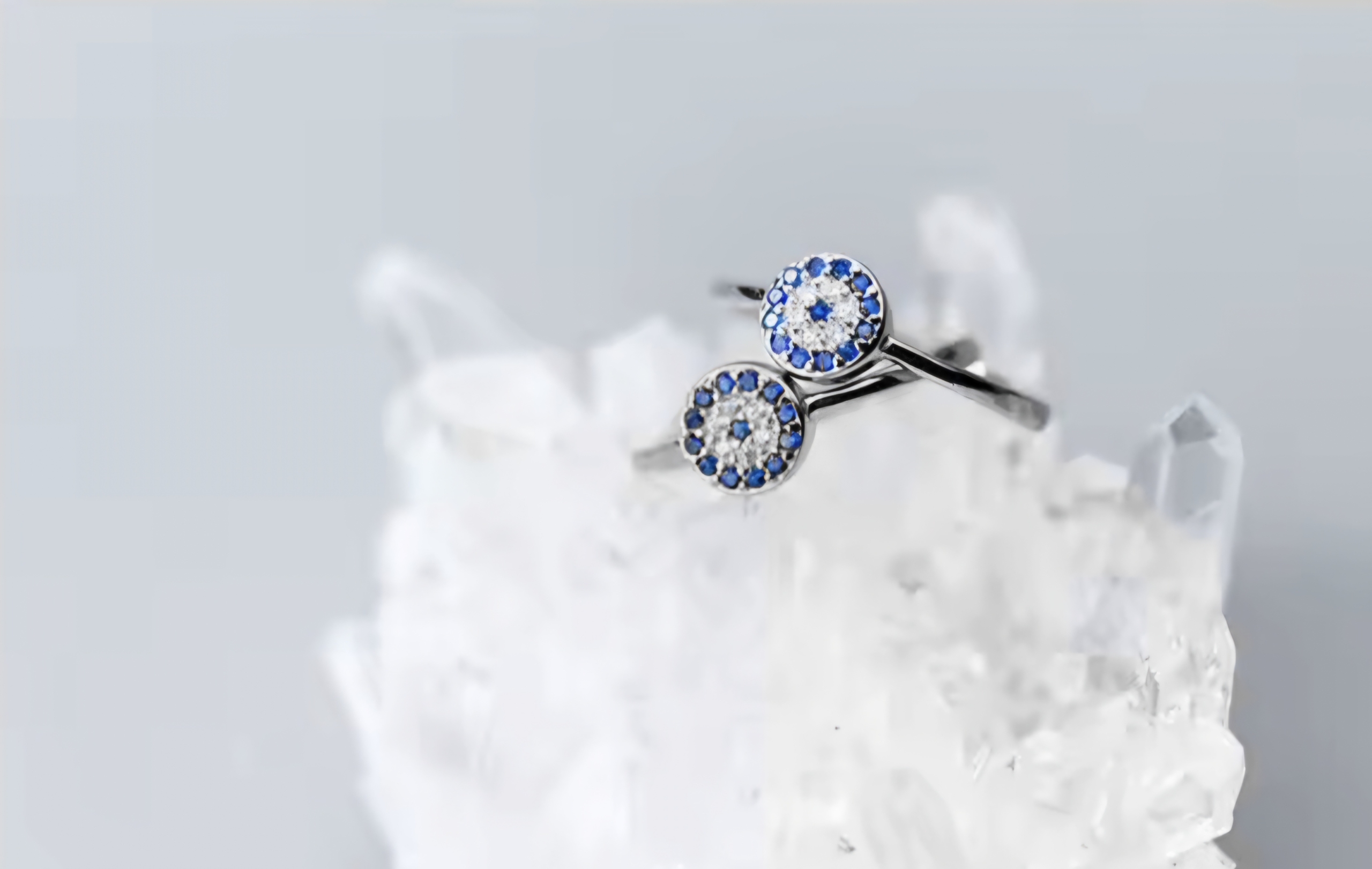 Сребърен пръстен с цирконий "Виждам те" - Image 2