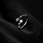 Сребърен пръстен с цирконий "Звезден път"