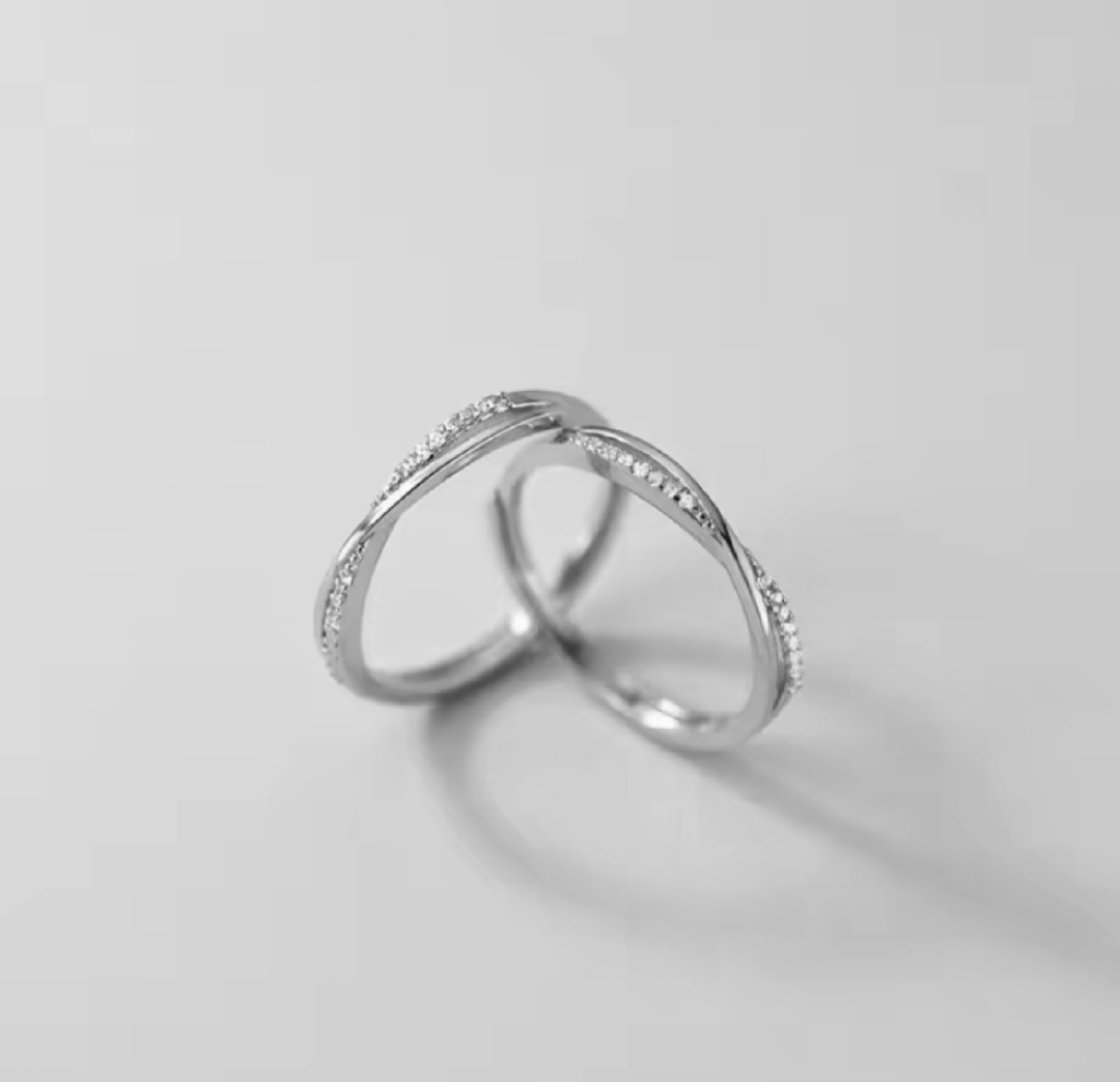 Сребърен пръстен с цирконий "Преплетена душа" - Image 5