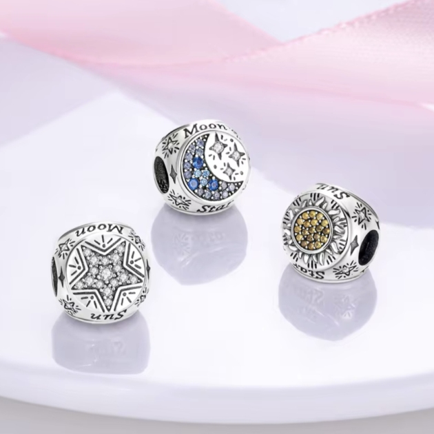 Сребърен талисман "Stars in sky"