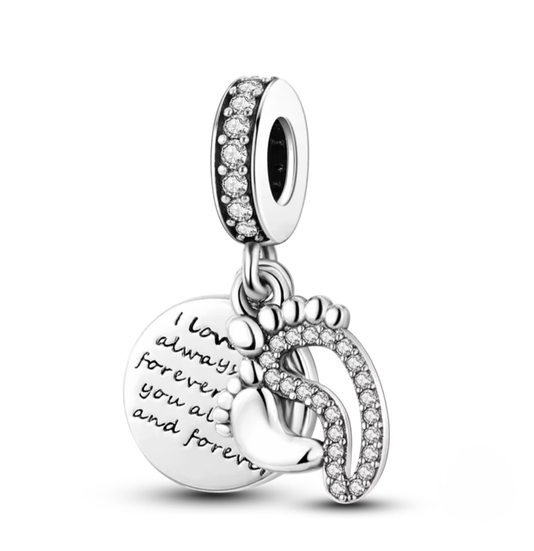 Сребърен талисман "Baby born" - Image 3