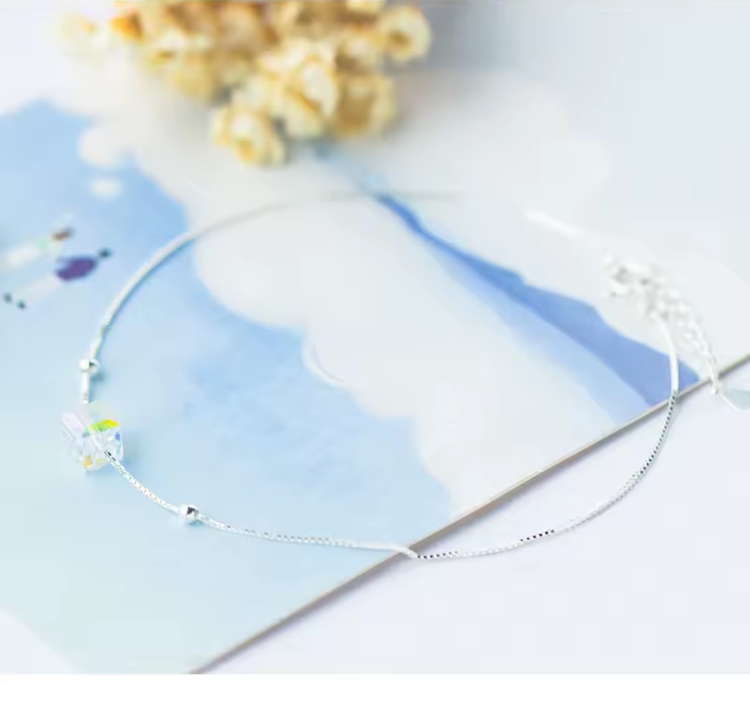 Сребърна гривна за крак "Clara" - Image 3