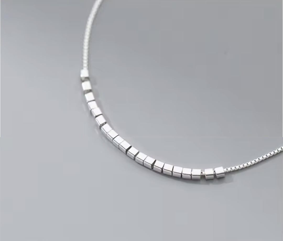 Сребърна гривна за крак "Linea Luce" - Image 3