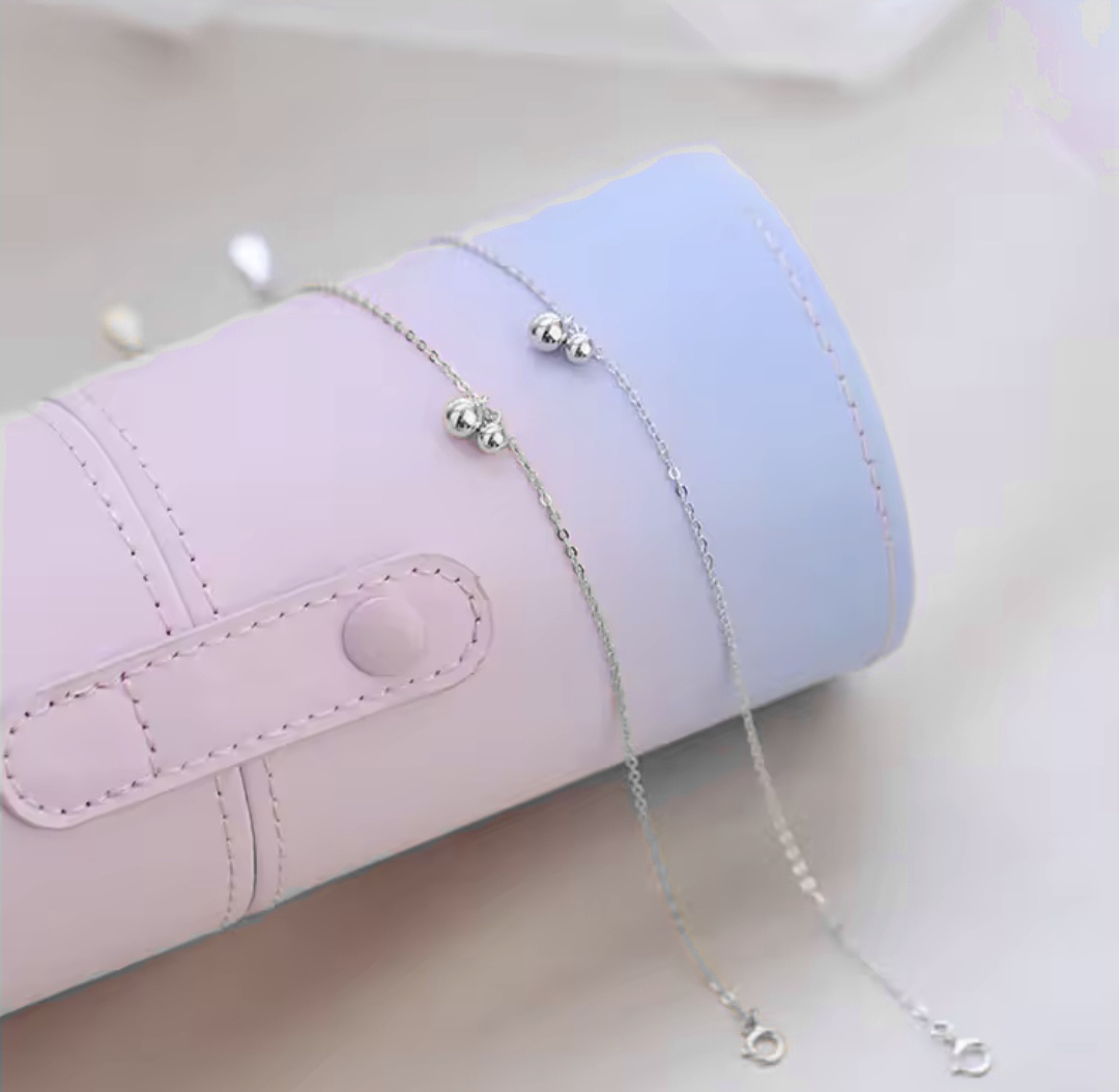 Сребърна гривна за крак "Little bell" - Image 2