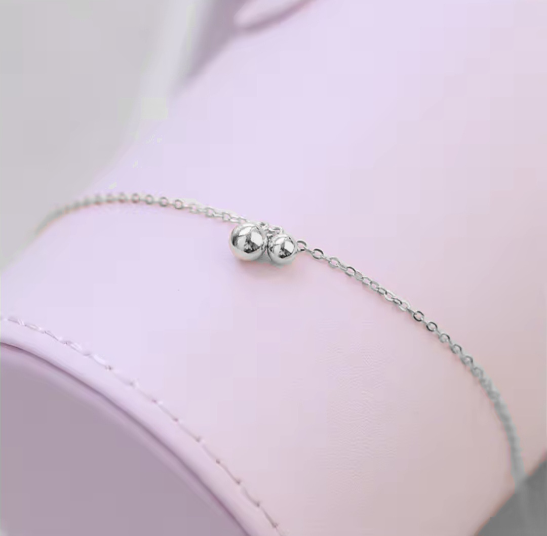 Сребърна гривна за крак "Little bell" - Image 5