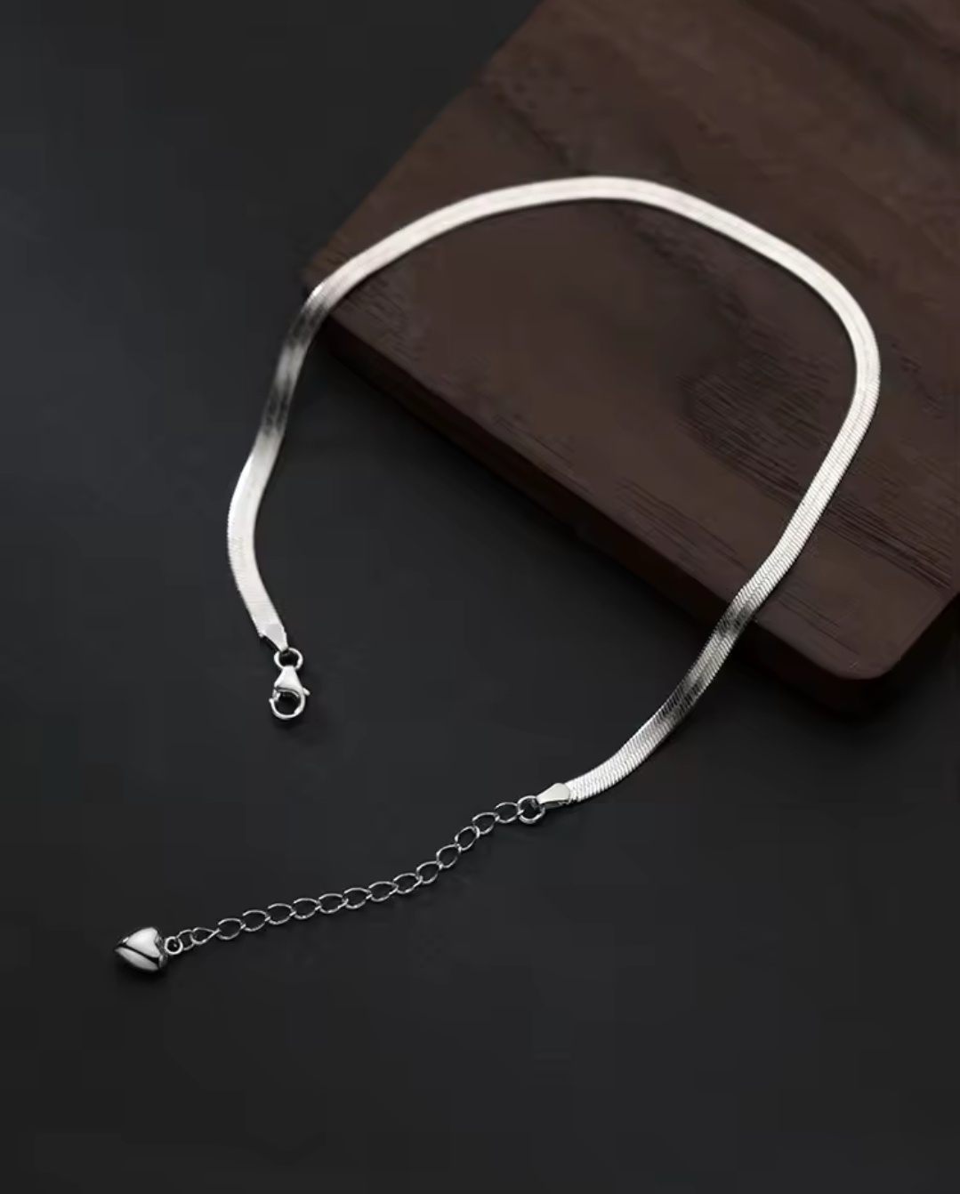 Сребърна гривна за крак "Serenity" - Image 2