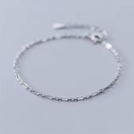 Сребърна гривна за крак "Via Argento"