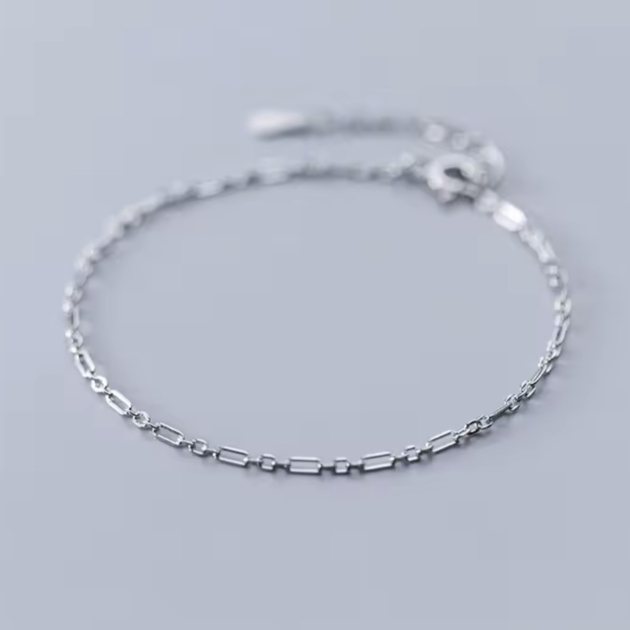 Сребърна гривна за крак "Via Argento"