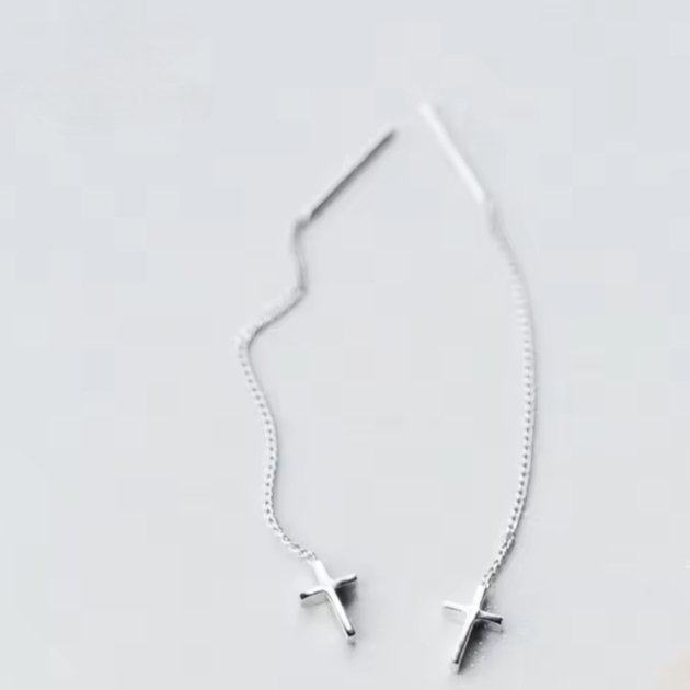 Сребърни обеци "Divine Drop"