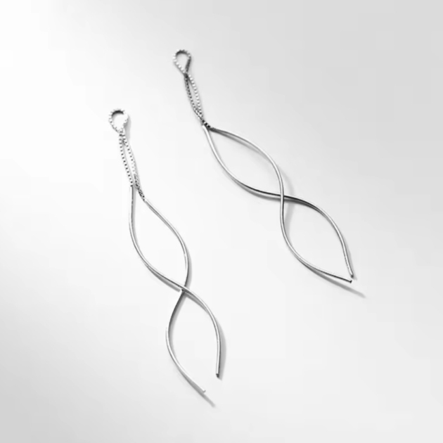 Сребърни обеци "Eclipse"