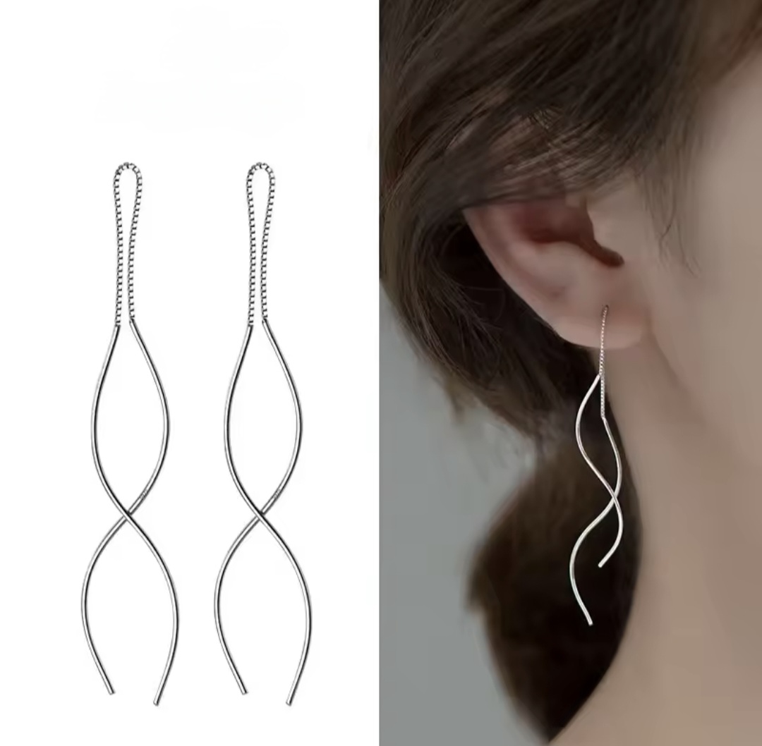 Сребърни обеци "Eclipse" - Image 3