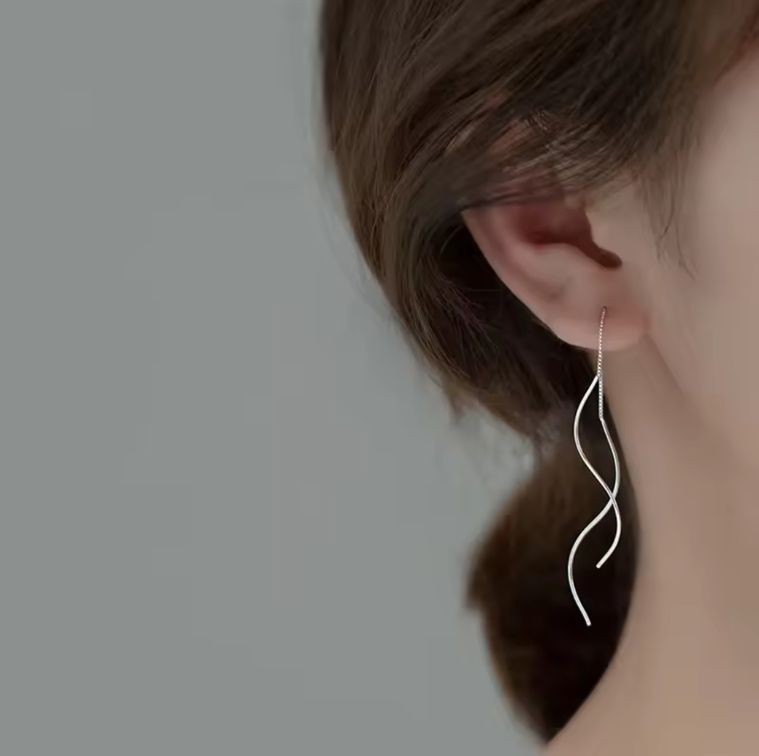 Сребърни обеци "Eclipse" - Image 2