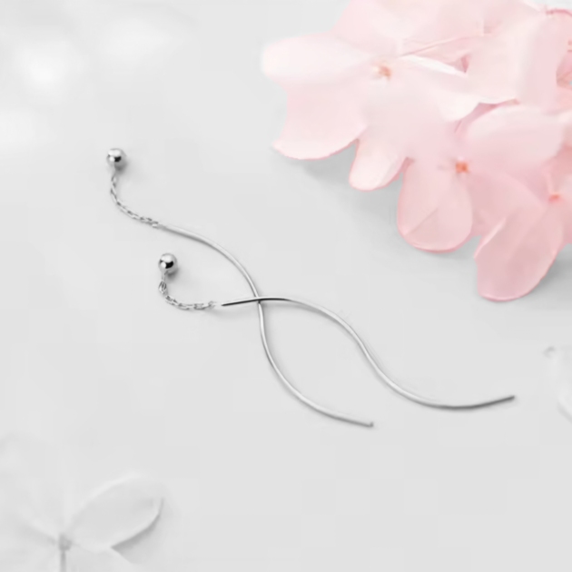 Сребърни обеци "Onde d’Argento"