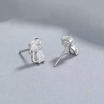 Сребърни обеци с цирконий "Mia Notte"