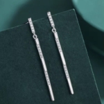 Сребърни обеци с цирконий "Сребърен Елеганс"