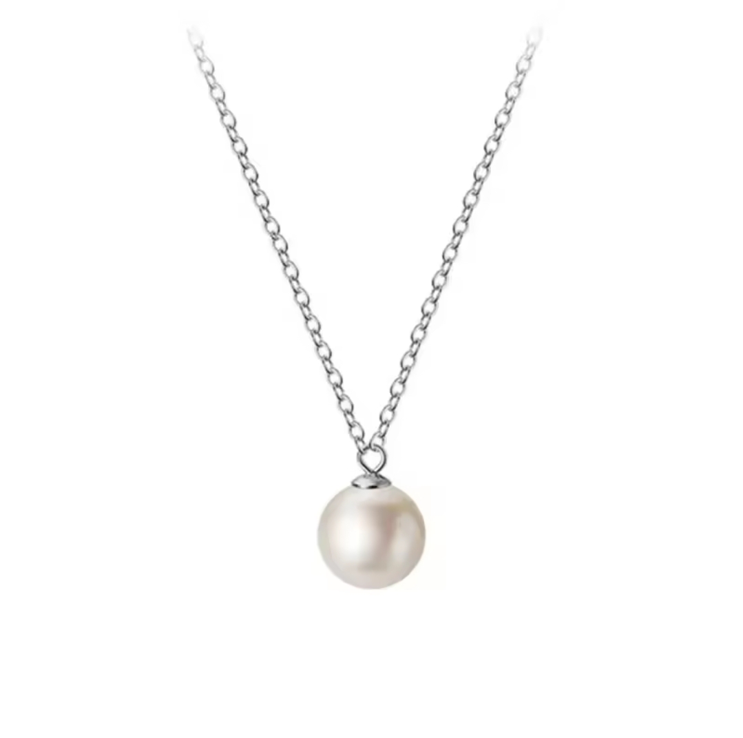 Сребърно колие "Perla di Eleganza" - Image 2