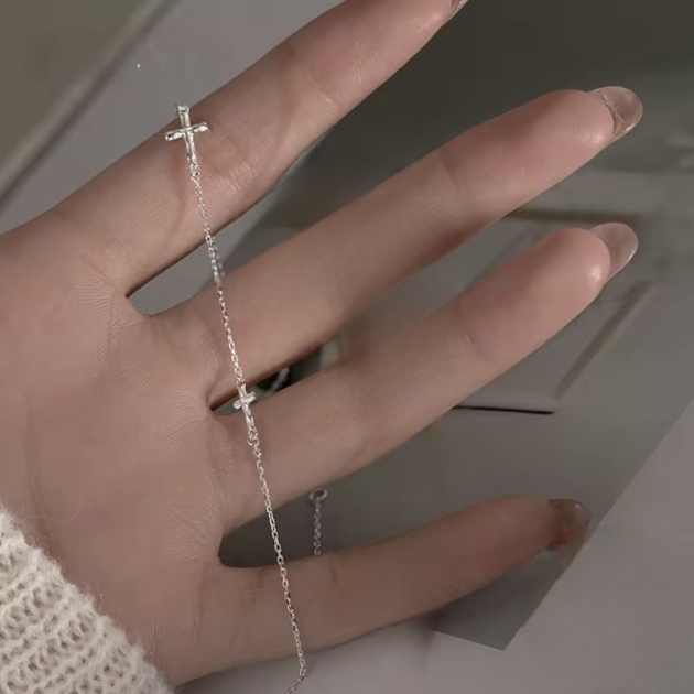 Сребърно колие "Двойна Светлина"