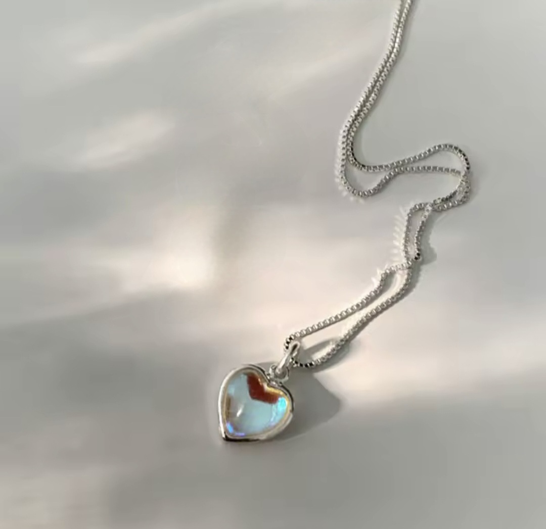 Сребърно колие с лунен камък "Sogno di Luna"